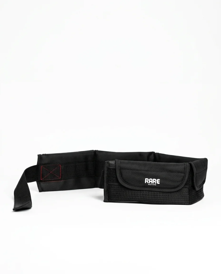 Diving weight belt with soft pockets for lead weights