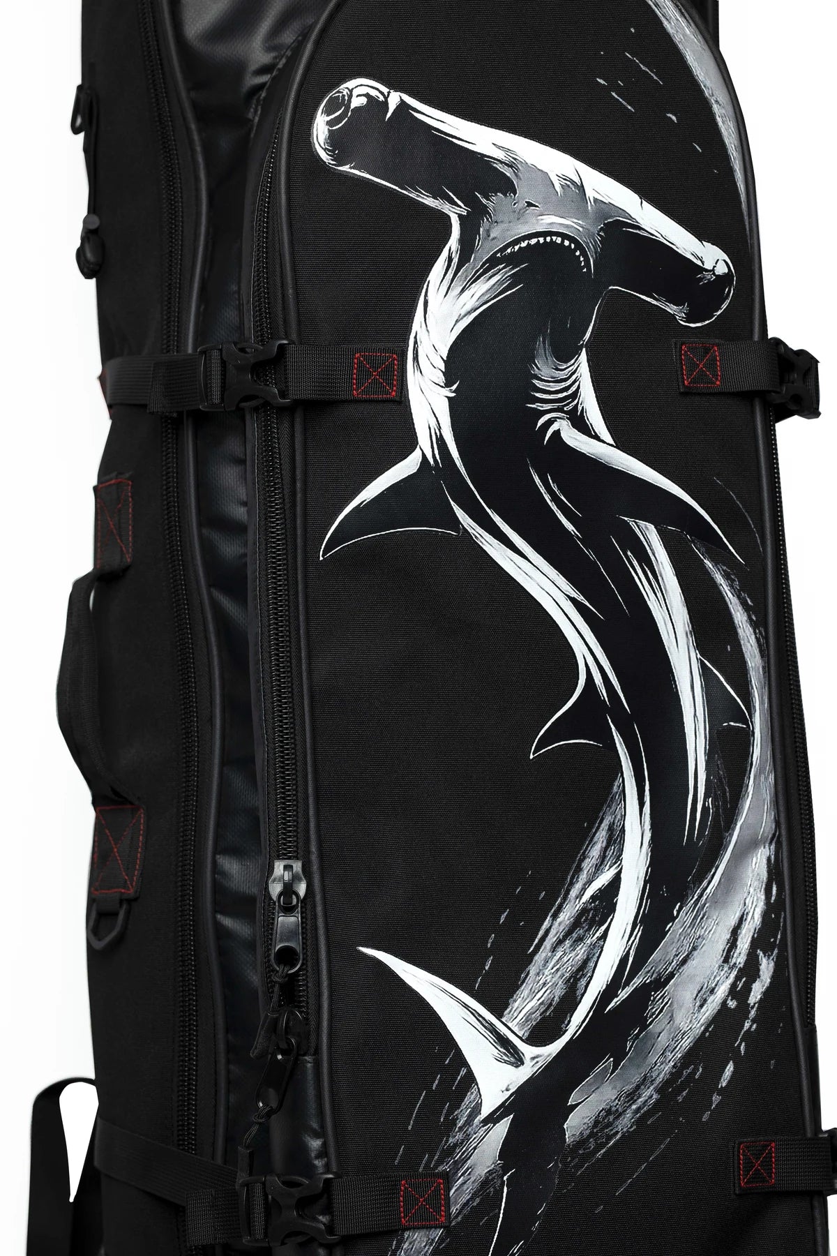 SPHYRNA 100L backpack - hammerhead graphic detail