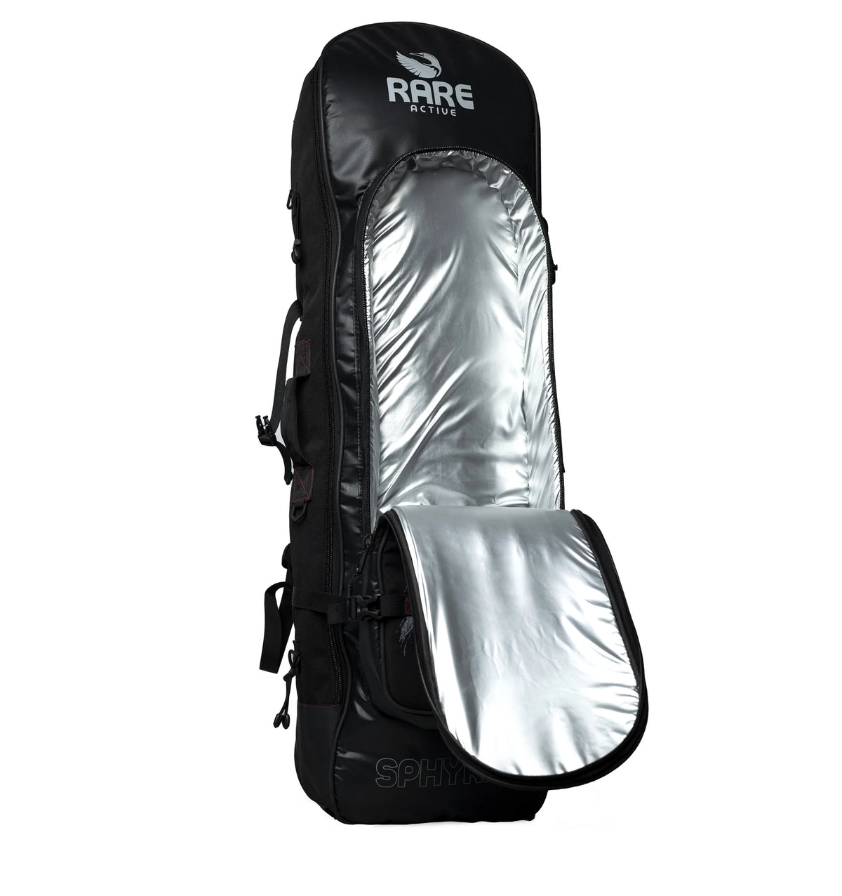 SPHYRNA 100L backpack - insulated cooler pocket open