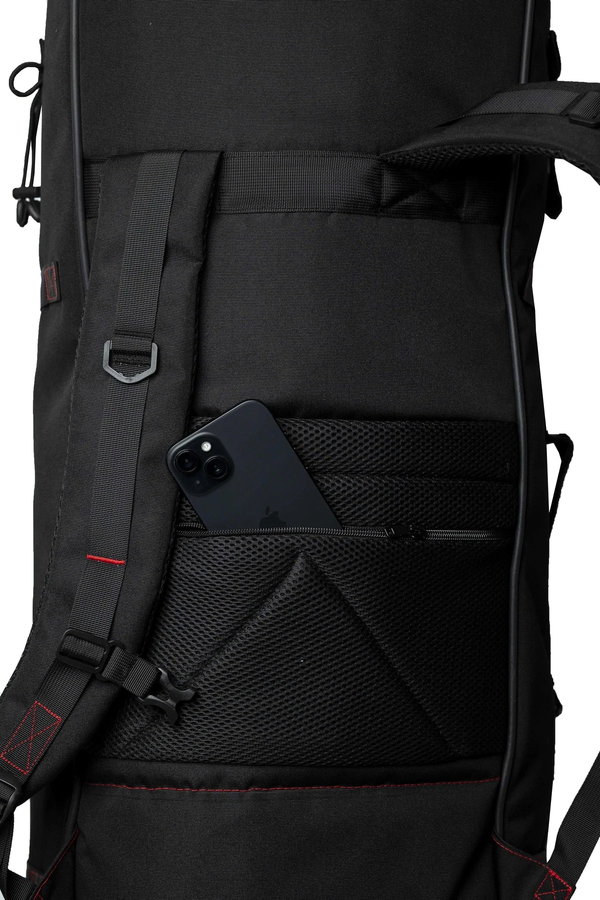 SPHYRNA 100L backpack - back pocket detail
